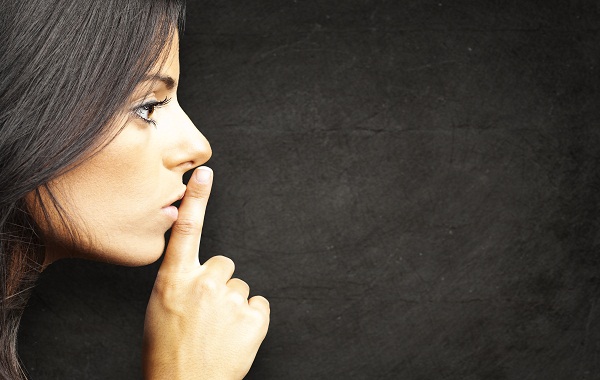 young woman gesturing